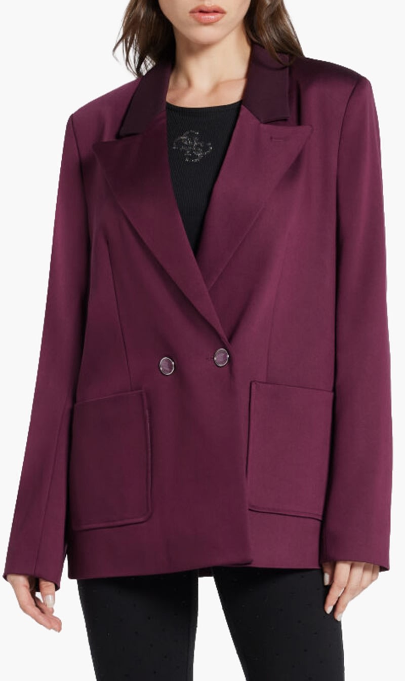 

Guess Red Double Breasted Blazer for Women | The Deal Outlet