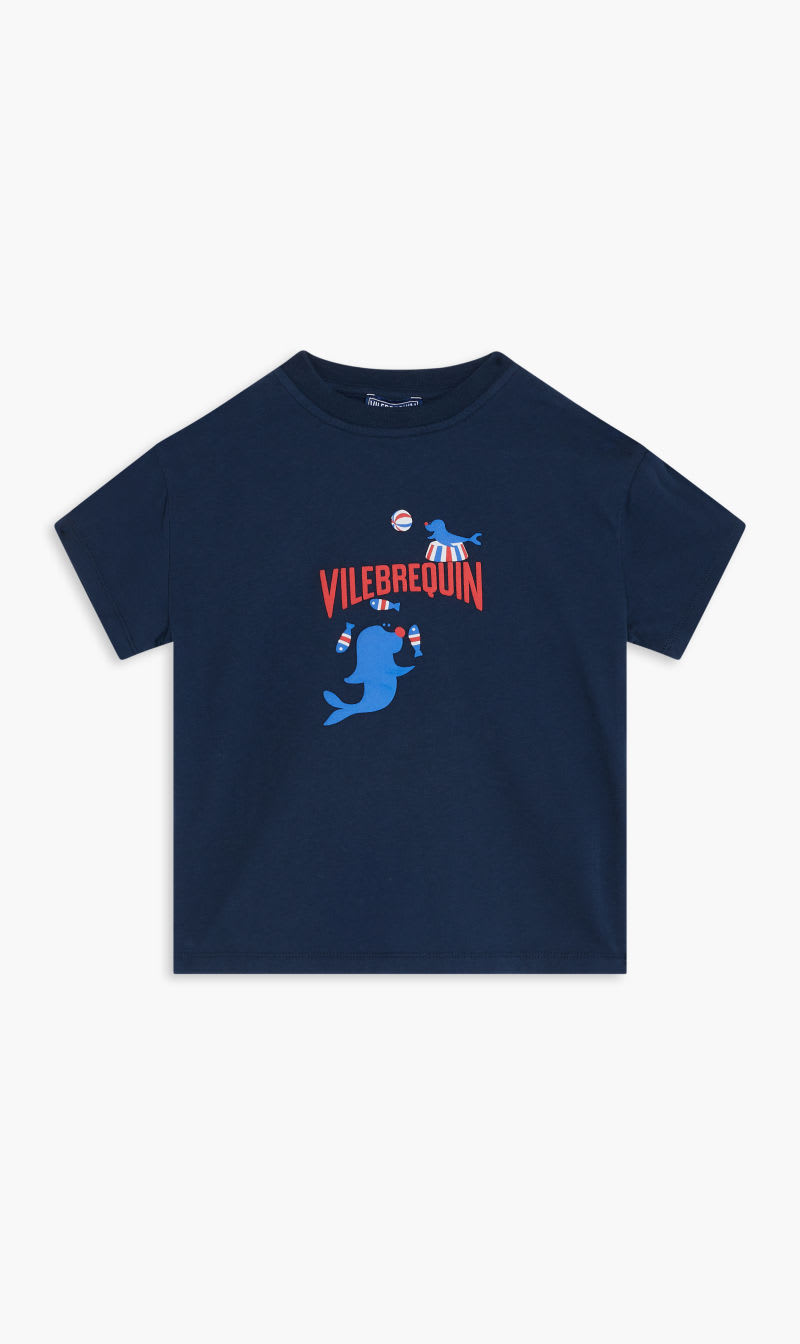 

Vilebrequin Blue Gabin Make Su24 Tee Shirt Bleu Marine for Boys | The Deal Outlet