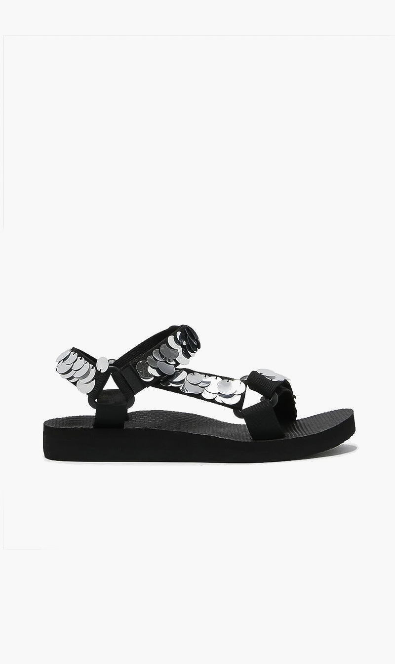 

Arizona Love Silver Trekky Sequin Sandals for Women | The Deal Outlet