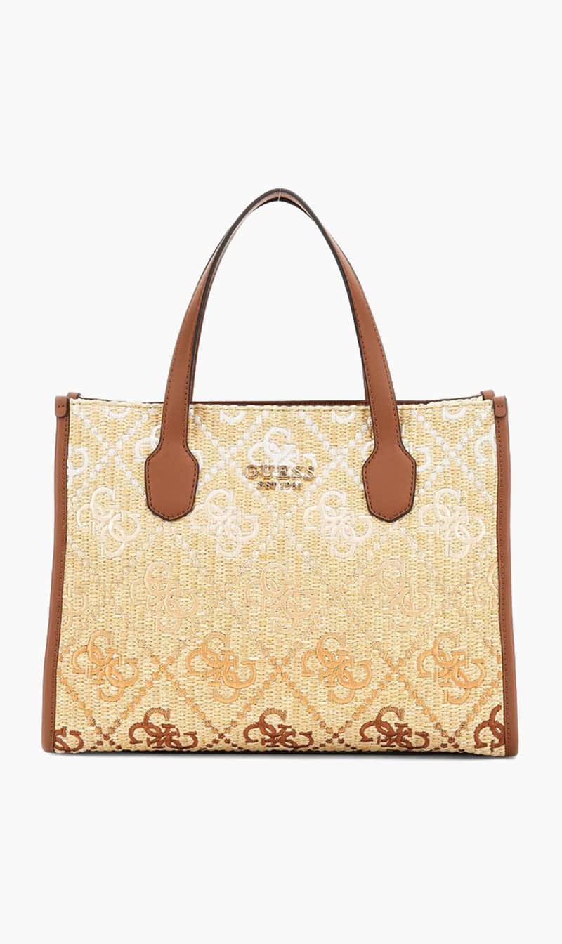 

Guess Yellow Silvana 2 Comp Tote Cio for Women | The Deal Outlet