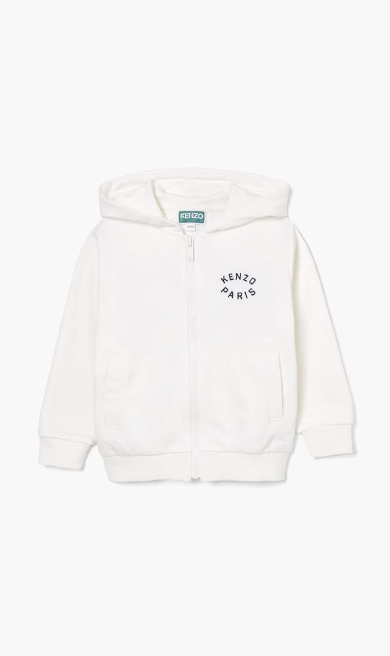 

Kenzo White Hooded Zip Up Sweatshirt | The Deal Outlet