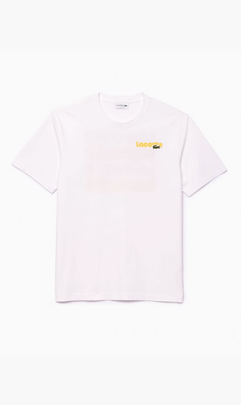 

Lacoste White Washed Effect Ombré Print T-shirt for Men | The Deal Outlet