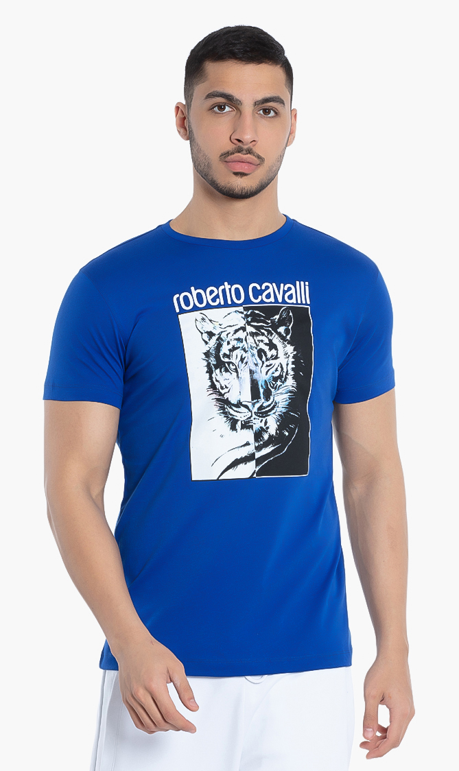 

Roberto Cavalli Leopard Photo Print T-shirt