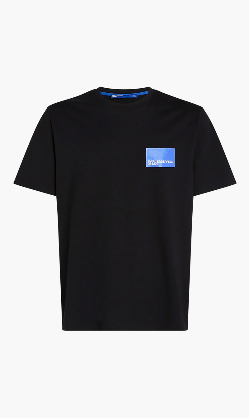 

Karl Lagerfeld Black Regular Short Sleeve Logo Tee for Men | The Deal Outlet