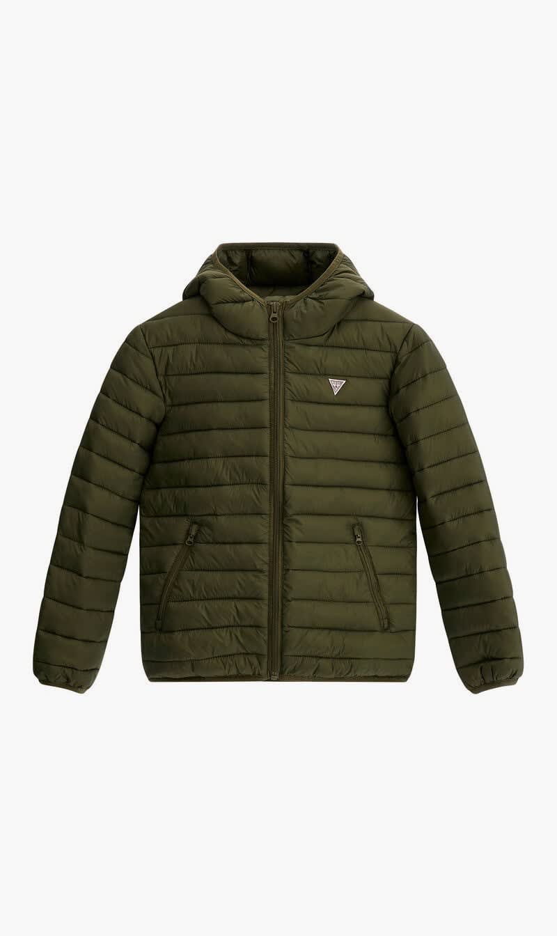 

Guess Green Unisex Padded Ls Jacket_core for Boys | The Deal Outlet
