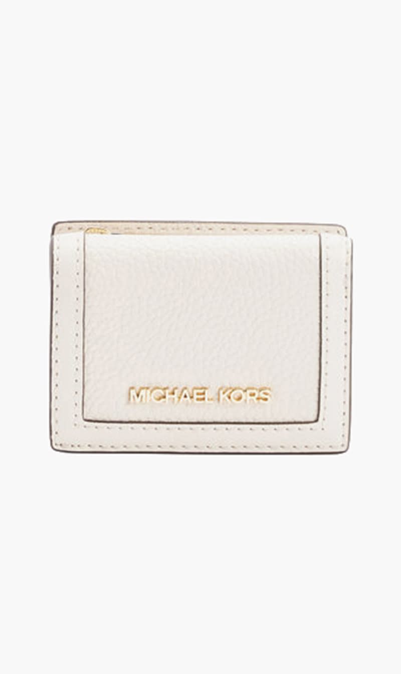 

Michael Kors Beige Xs Trifold Za Wallet for Women | The Deal Outlet