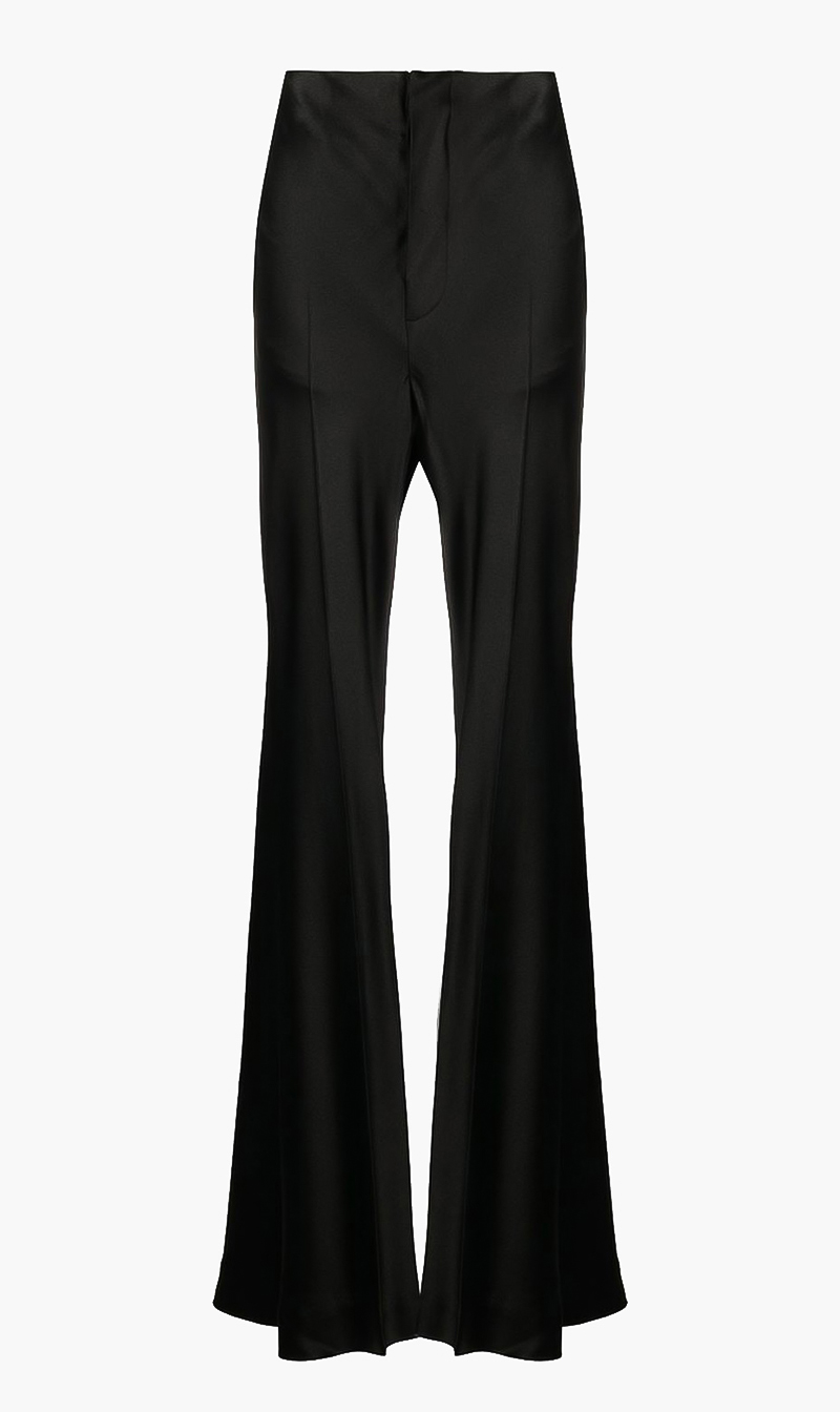 

Wide Leg Tailored Trousers, Black