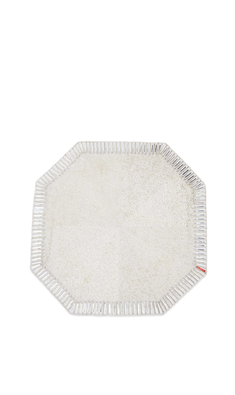 

Kim Seybert Silver Louxor Placemat | The Deal Outlet