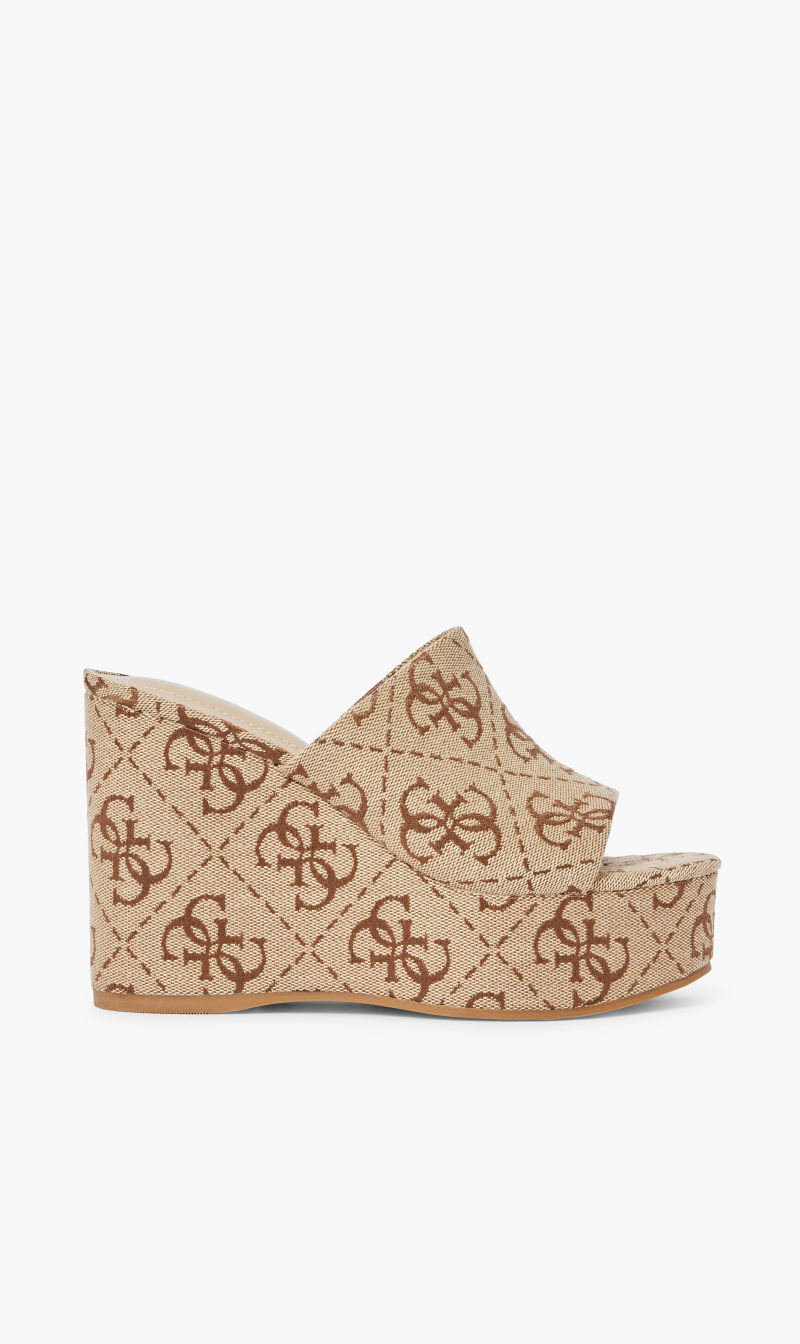 

Guess Brown Sandals Platform Medium Brown 210 for Women | The Deal Outlet