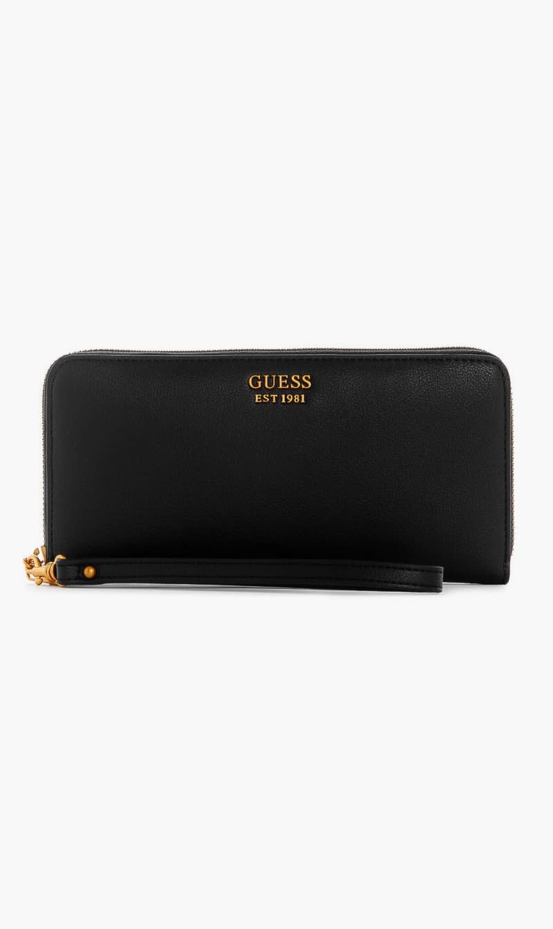 

Guess Black Enisa Slg Large Zip Around for Women | The Deal Outlet