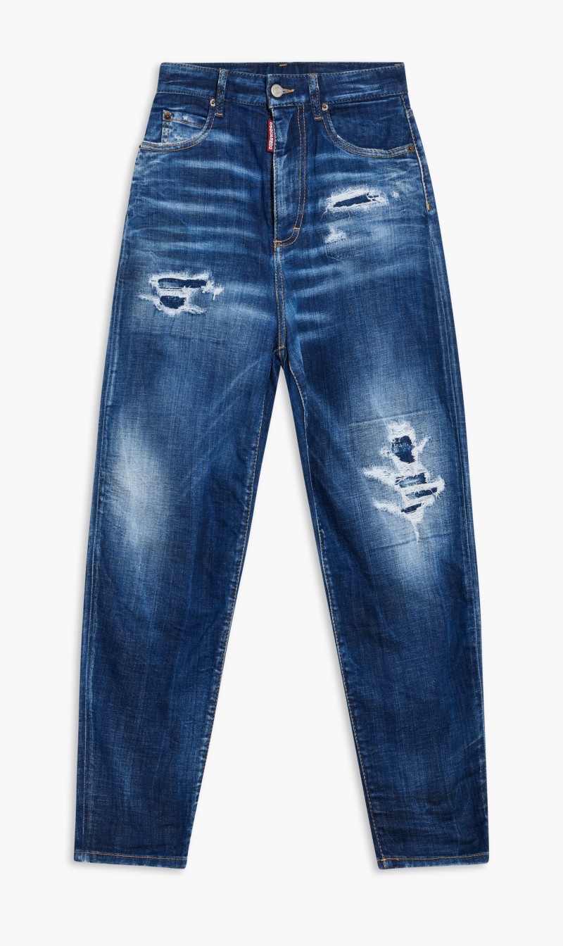 

Dsquared2 Blue Pants 5 Pockets for Women | The Deal Outlet