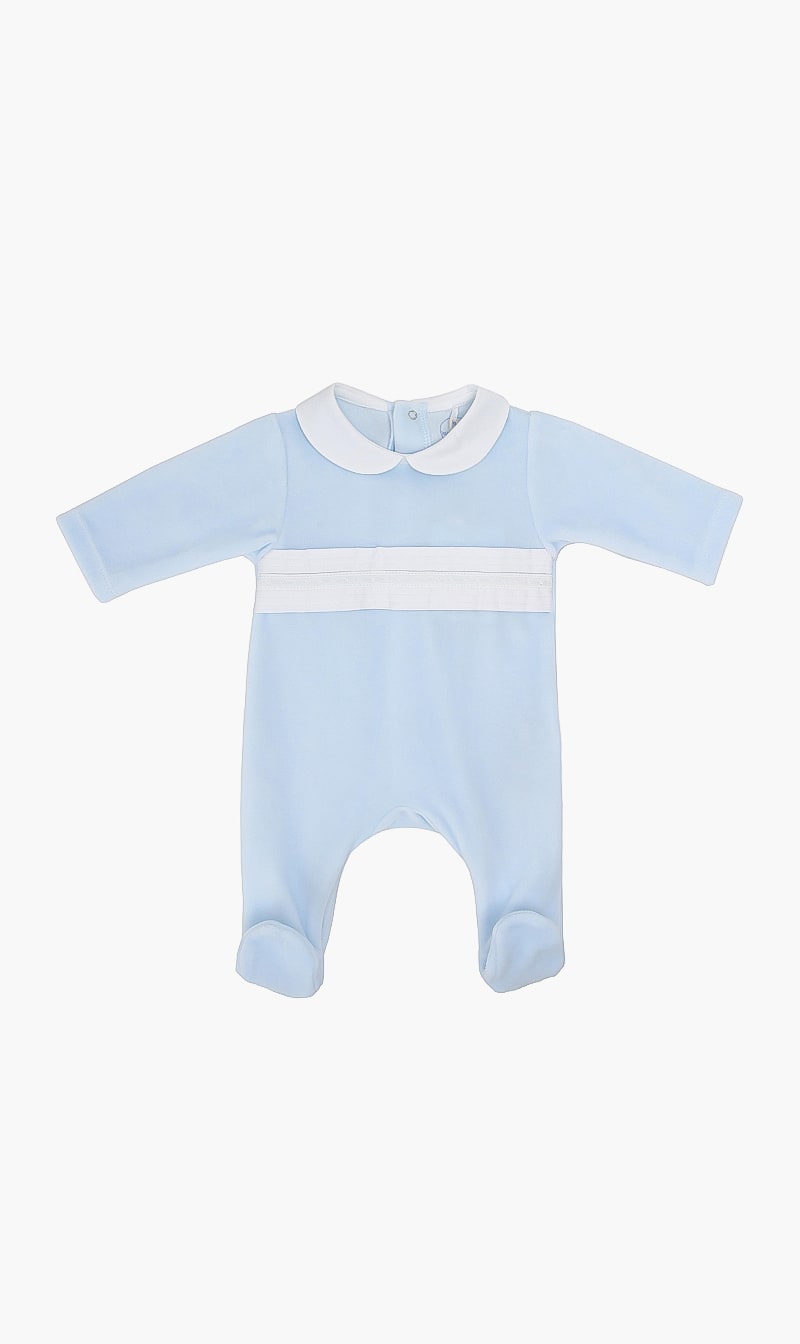

Laranjinha Blue Chest Work Onesie for Boys | The Deal Outlet