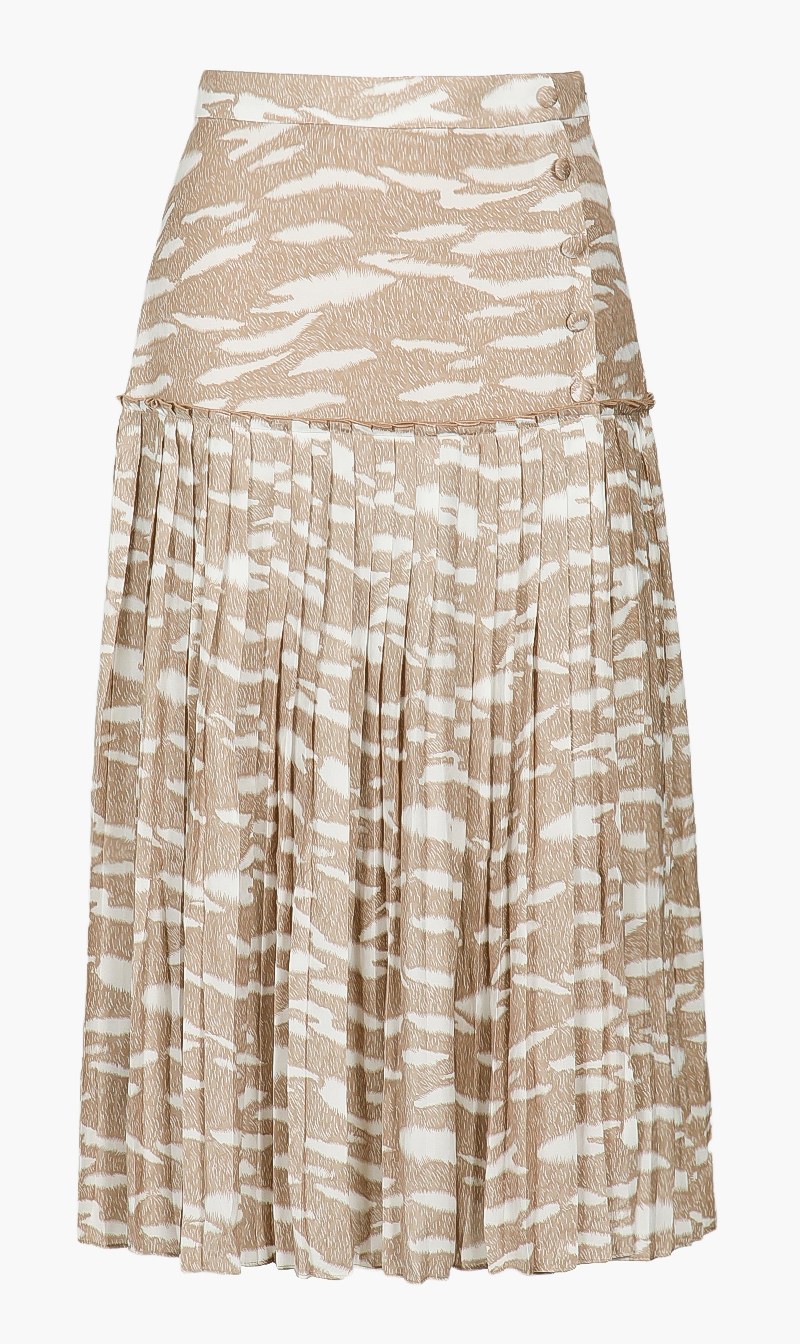

Pleated Midi Skirt