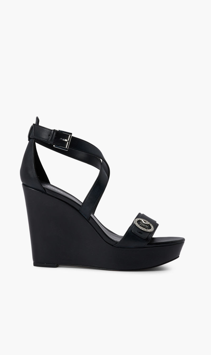

Michael Kors Black Carmen Wedge for Women | The Deal Outlet