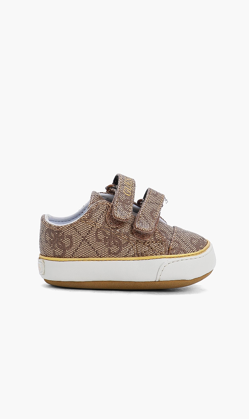 

Logo Velcro Strap Sneakers, Brown