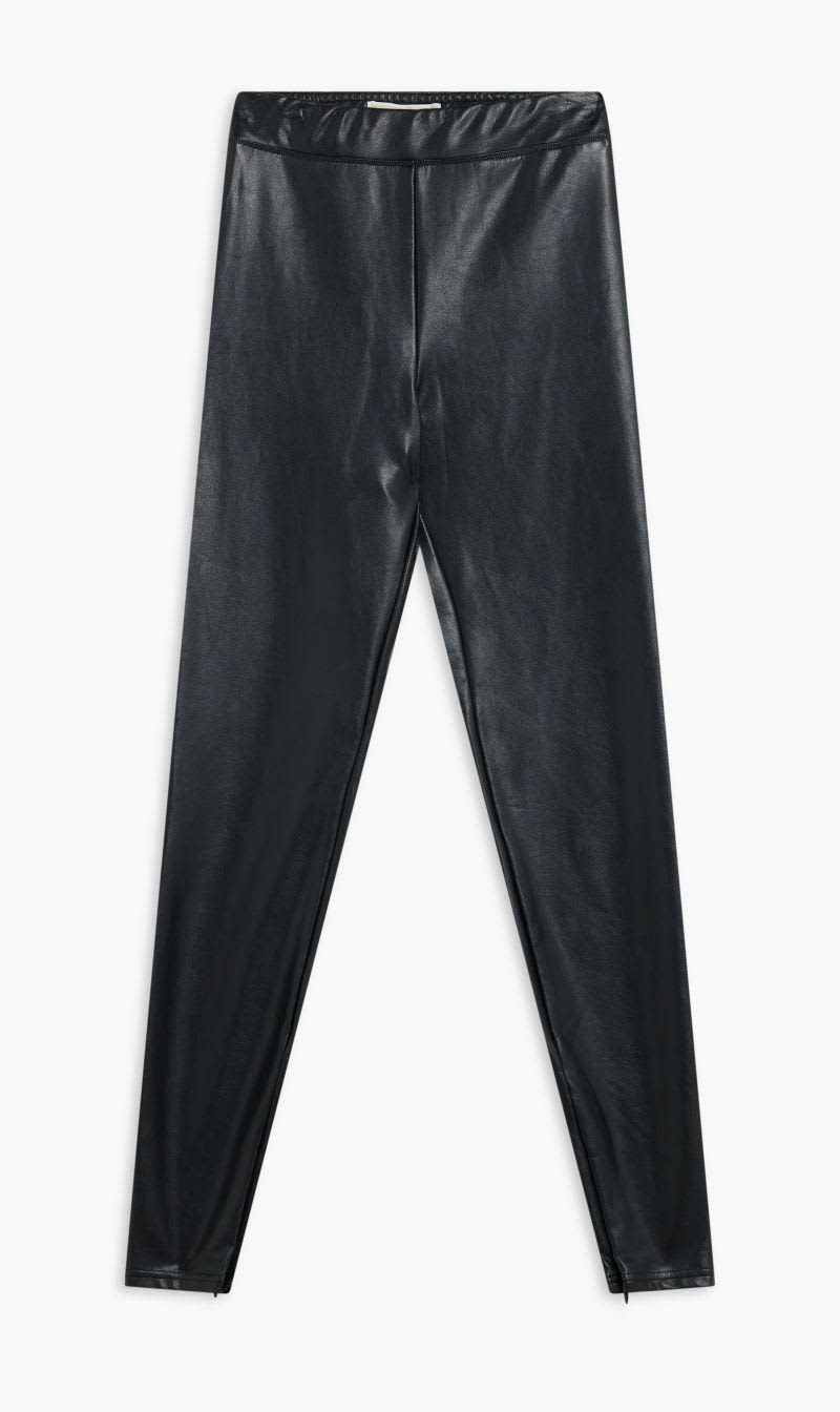 

Michael Kors Black Faux Lthr Bi Srtch Leggng for Women | The Deal Outlet