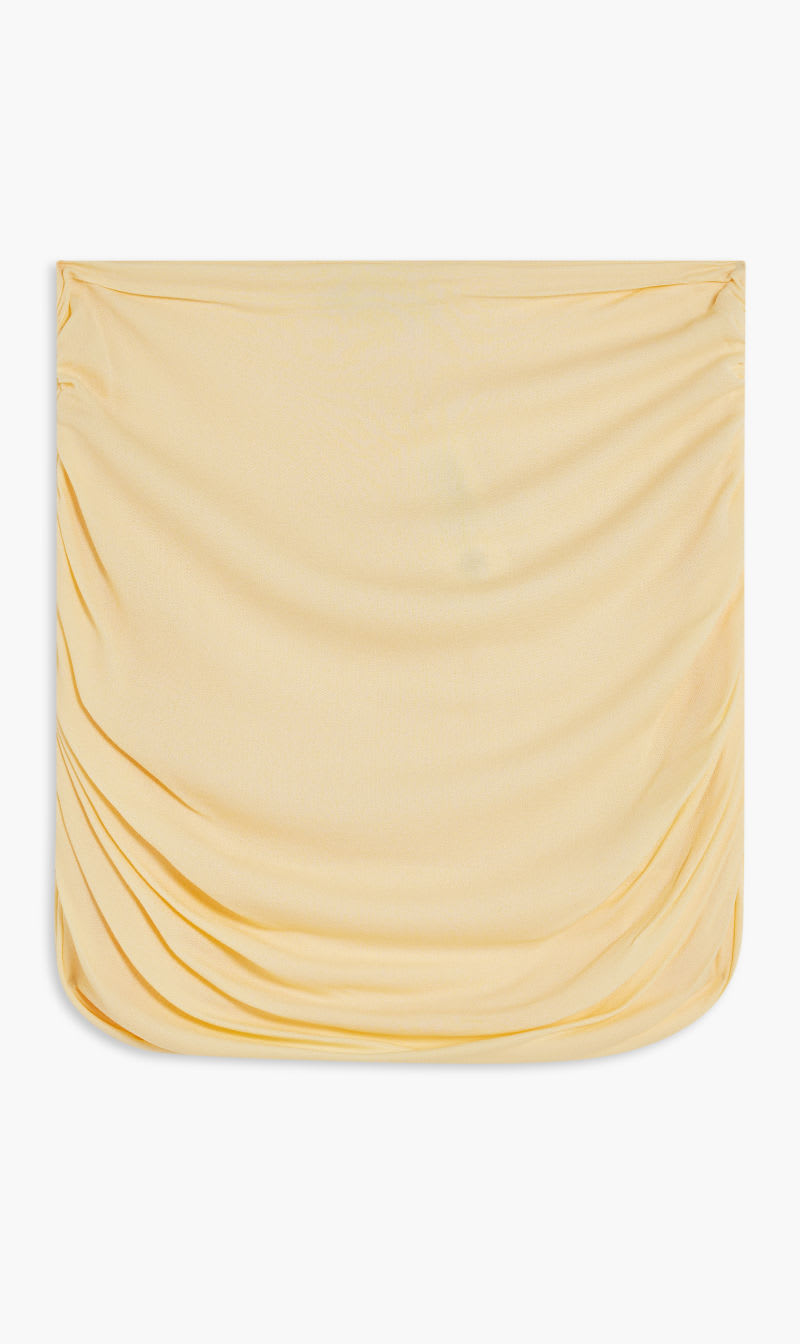 

Tory Burch Yellow Ruched Mini Skirt for Women | The Deal Outlet