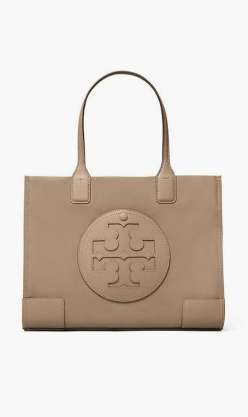 

Tory Burch Grey Ella Small Tote for Women | The Deal Outlet