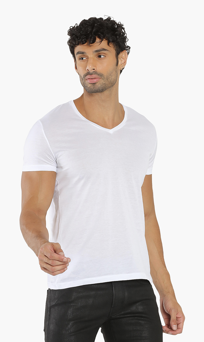 

Club V-neck Inner T-shirt, White