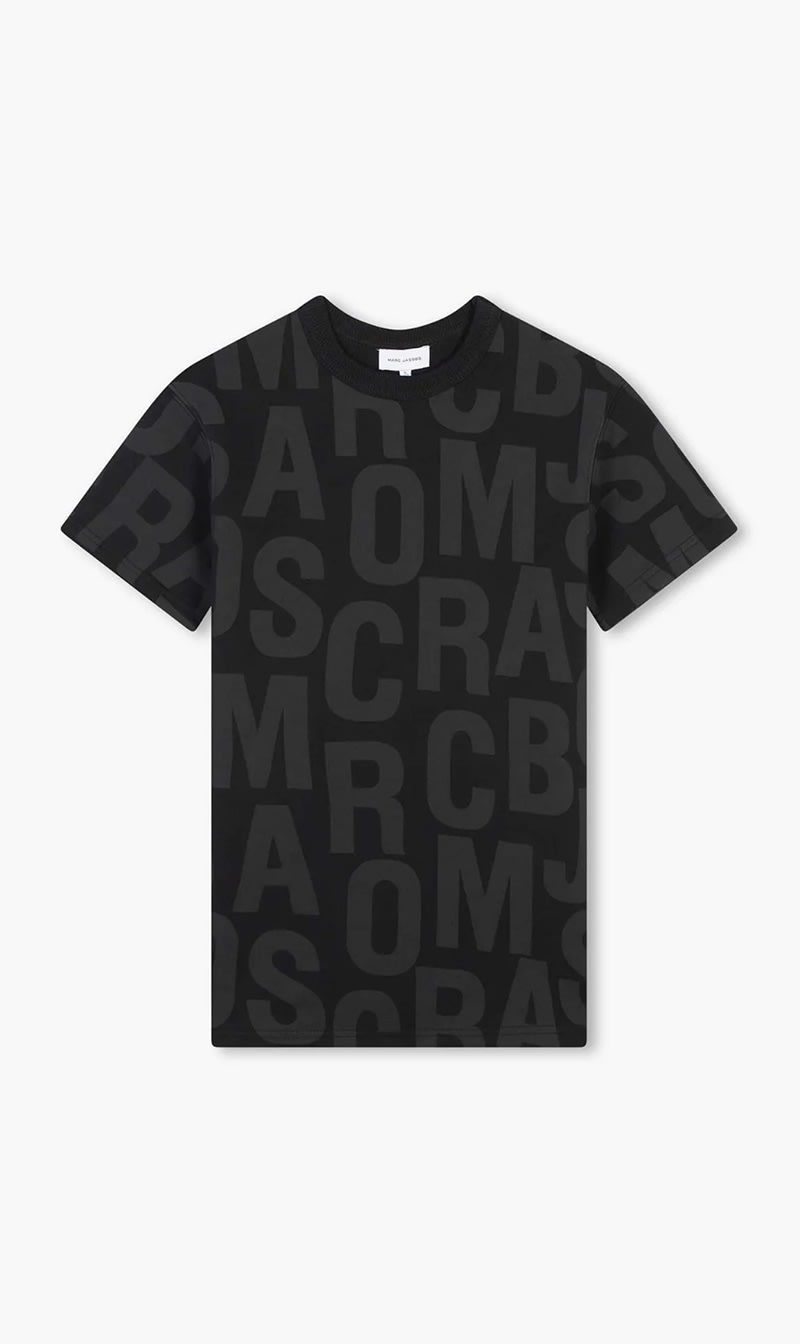 

Marc Jacobs Black All Over Logo Print Dress for Girls | The Deal Outlet