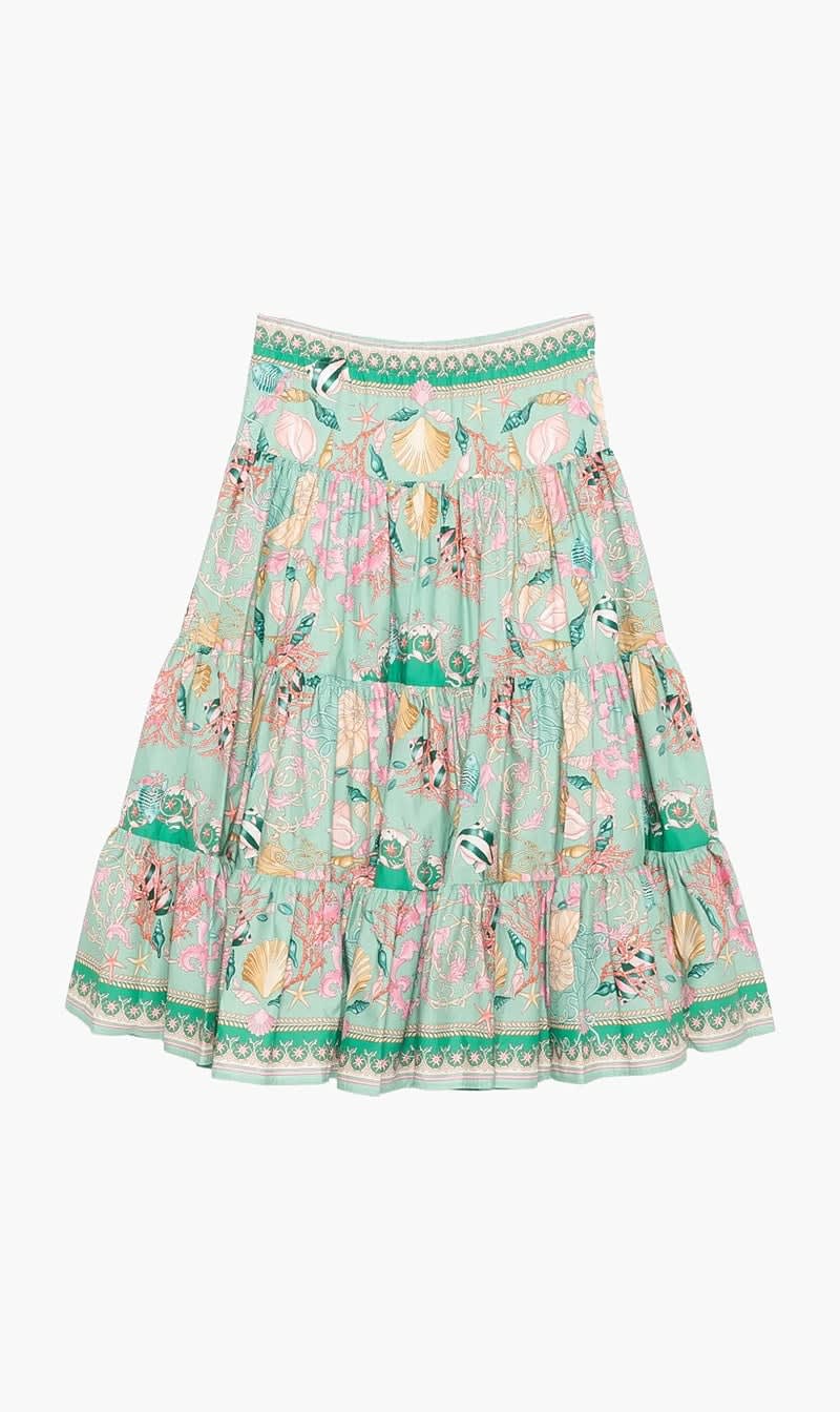 Versace Multi-color Underwater Barocco Skirt for Girls
