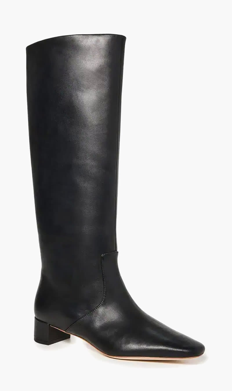 Loeffler Randall Black Indy Low Heel Tall Boots for Women