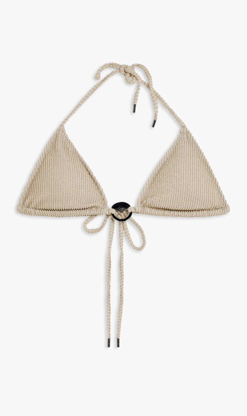 

Karl Lagerfeld Beige Karl Dna Crinkle Triangle for Women | The Deal Outlet