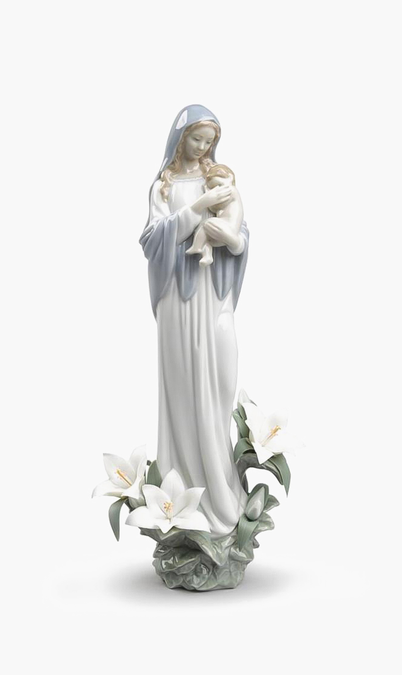 

Lladro Madonna Of The Flowers Figurine