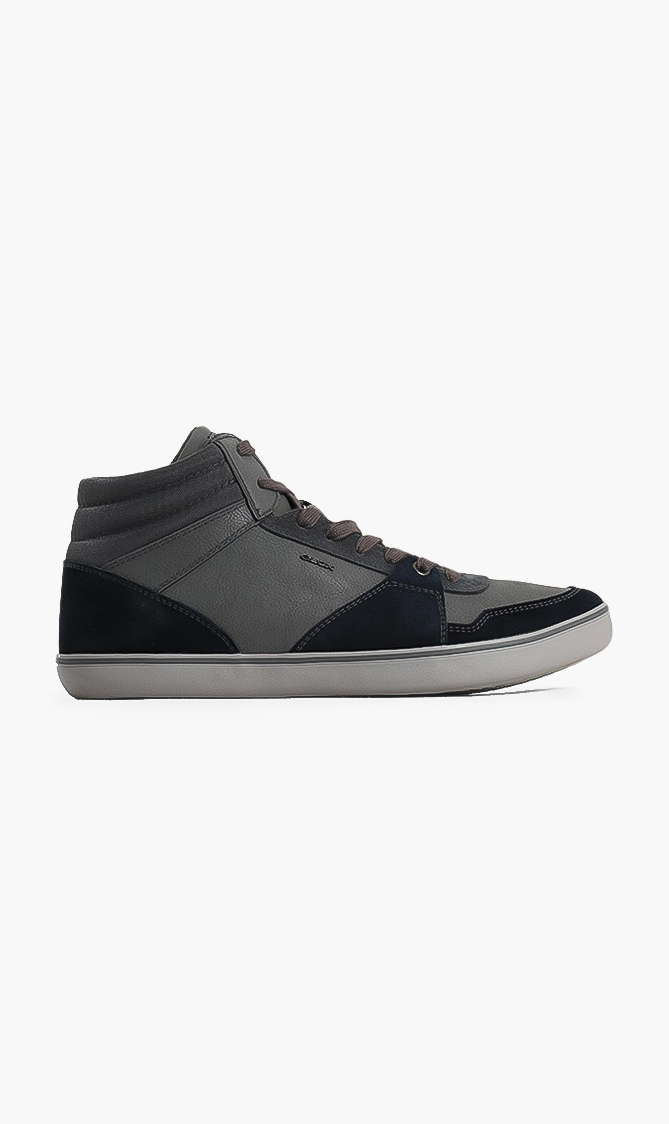 

Geox Box High Top Leather Sneakers