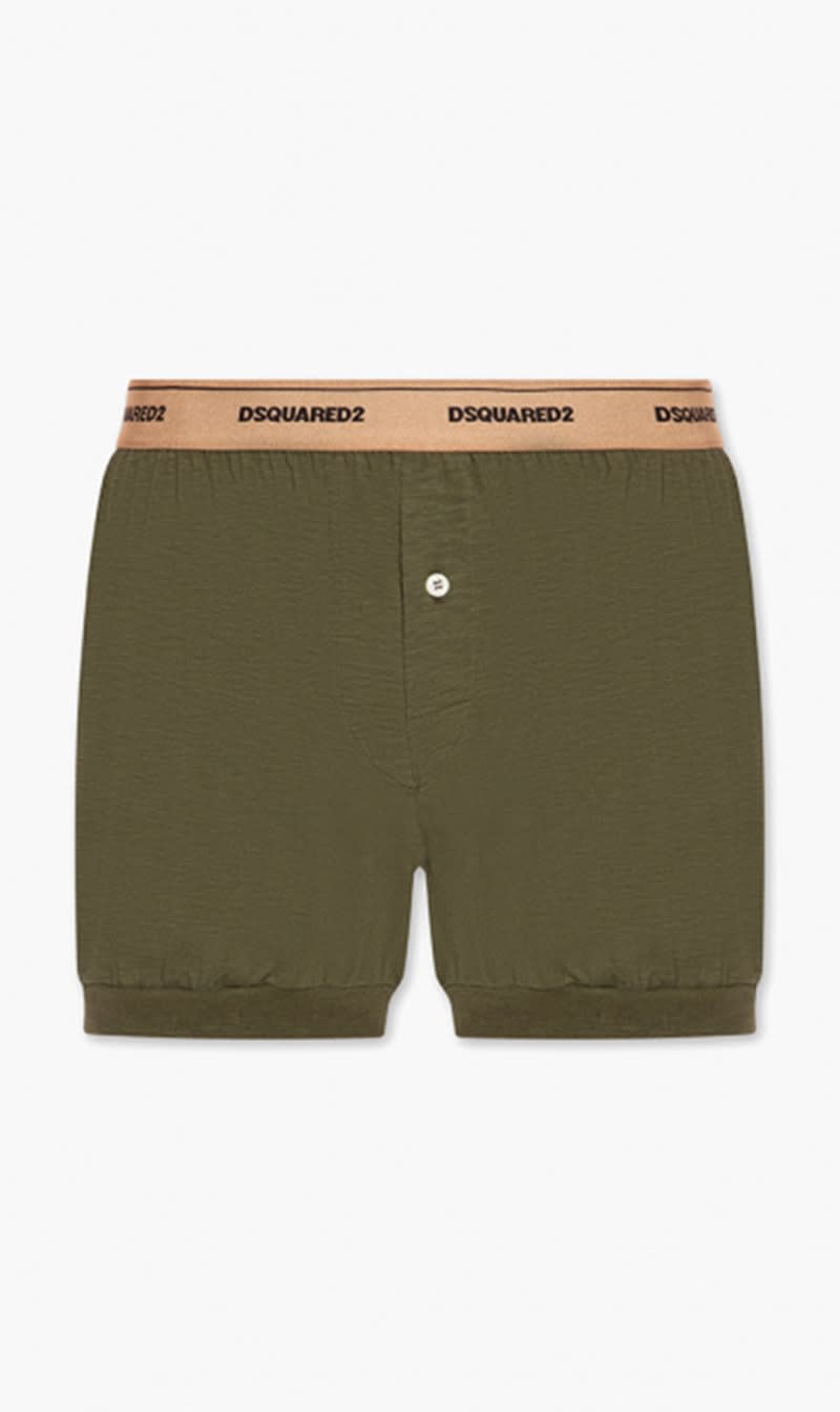 

Dsquared2 Green Boxers With Logo for Men | The Deal Outlet