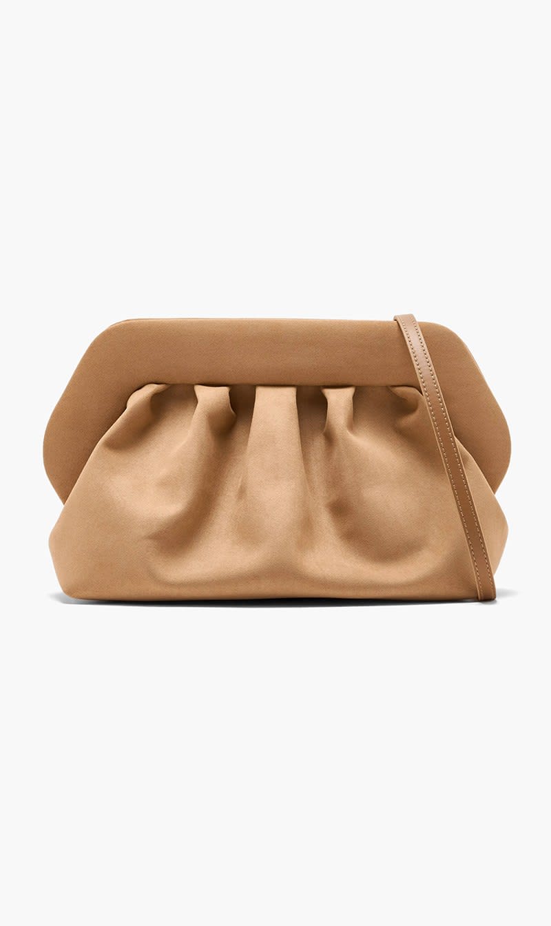 

The Moire Beige Bios Clutch for Women | The Deal Outlet