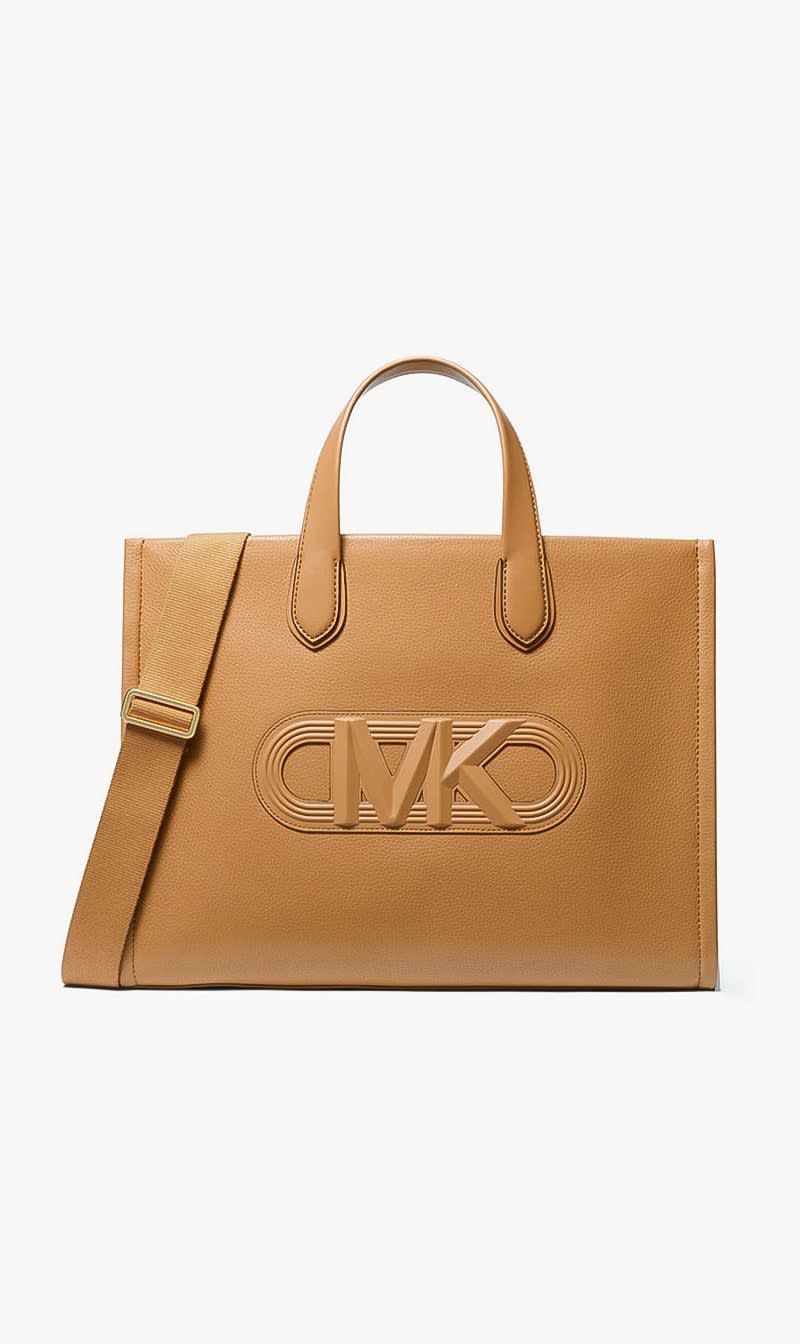 

Michael Kors Brown Gigi Tote Canvas Bag for Women | The Deal Outlet