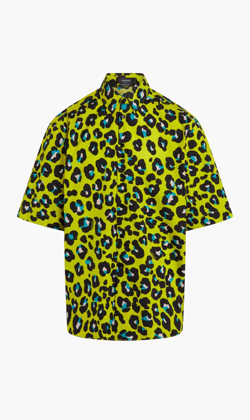 

Versace Yellow Shirt Ss Ctn Ppln Ao Leo for Men | The Deal Outlet