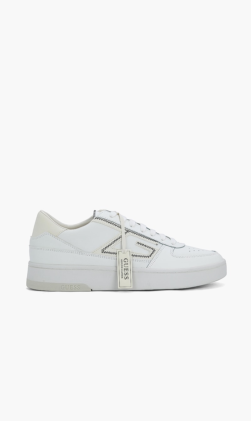 

Guess White Lace Up Sneakers for Men | The Deal Outlet