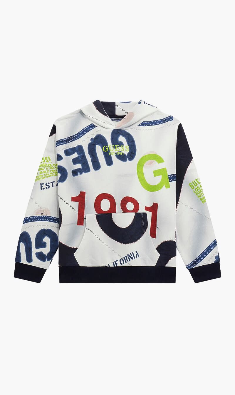 Guess Blue Hooded Active Top for Boys