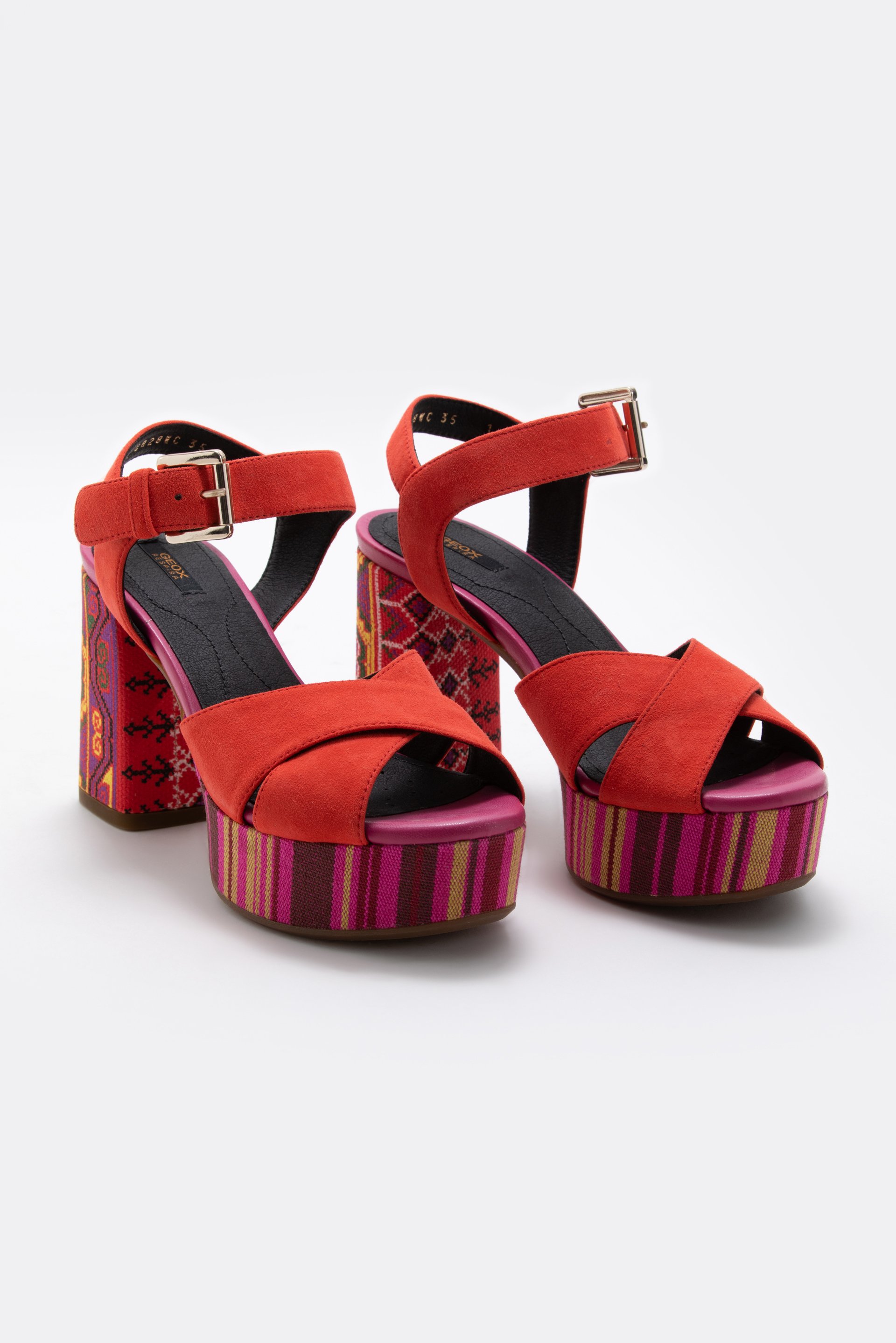 

GEOX Galene Suede Platform Sandals