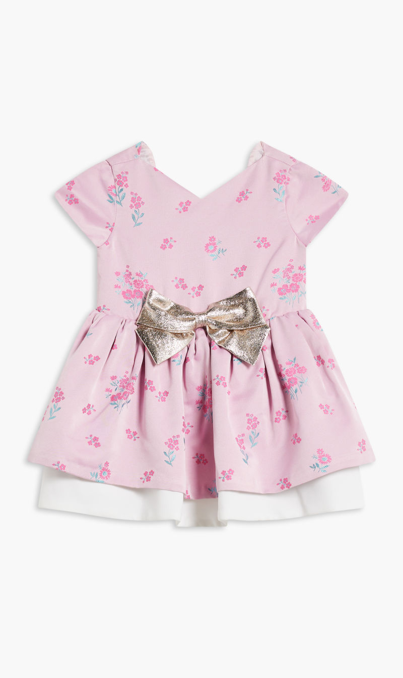

Hucklebones Pink Scalloped Back Bodice Dress for Girls | The Deal Outlet