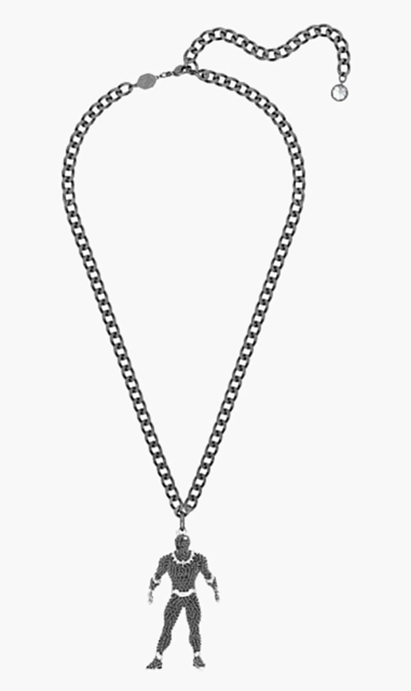 

Swarovski Black Black Panther Necklace for Men | The Deal Outlet