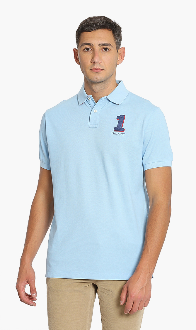 

New Classic Fit Short Sleeve Polo, Blue