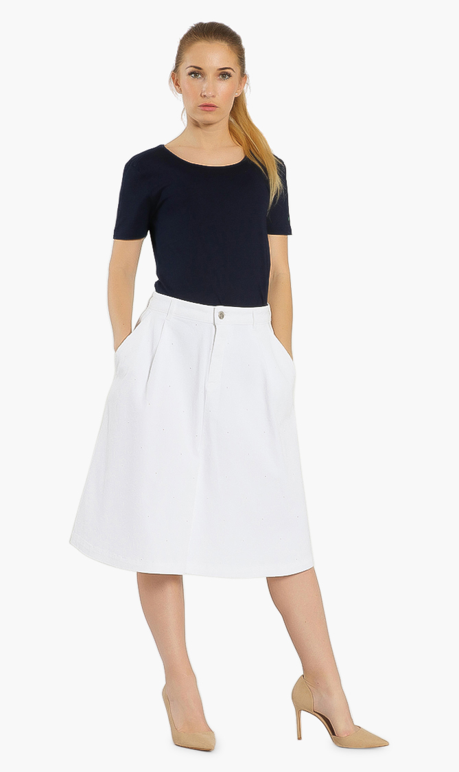 

Jacob Cohen Openwork Skirt