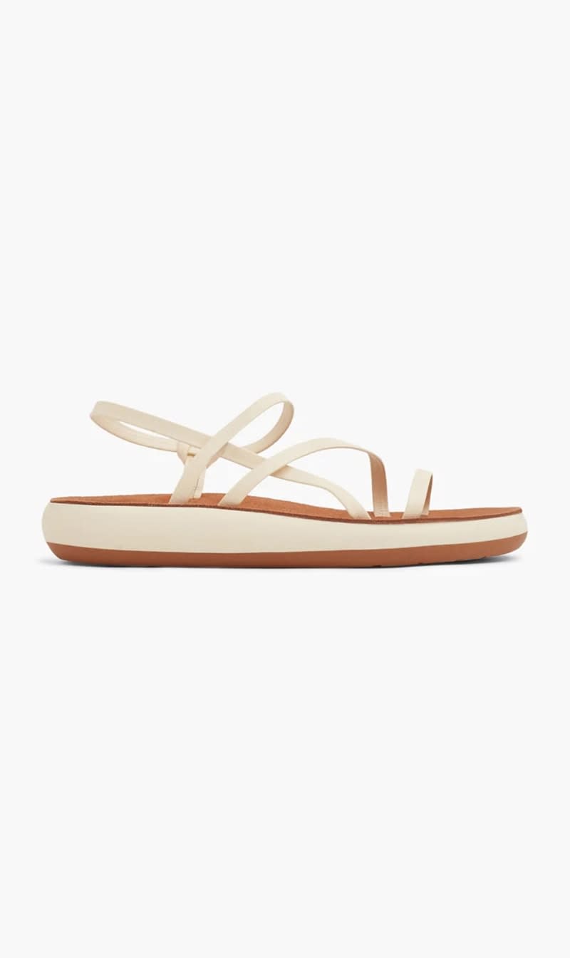 

Ancient Greek Sandals White Women Flat Sandal for Women | The Deal Outlet