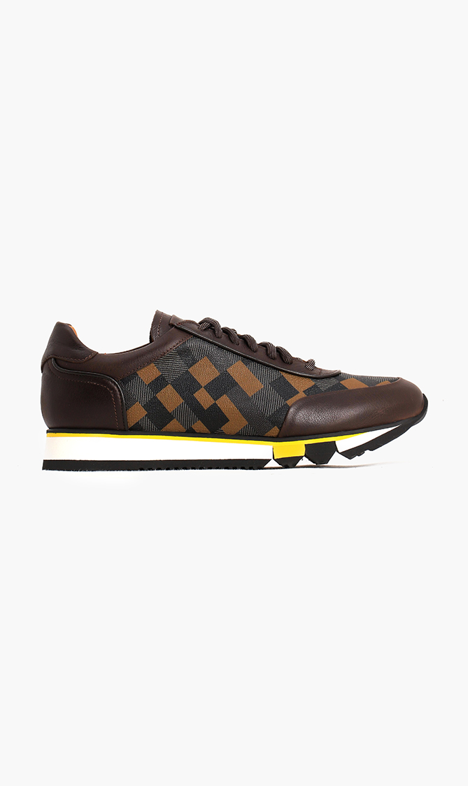 

Cerruti Printed Leather Sneakers