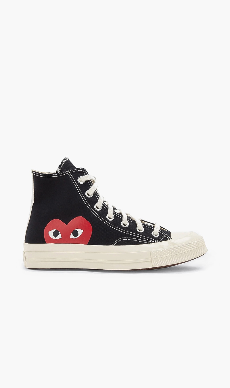 

Play X Converse All Star High-top Sneakers, Black