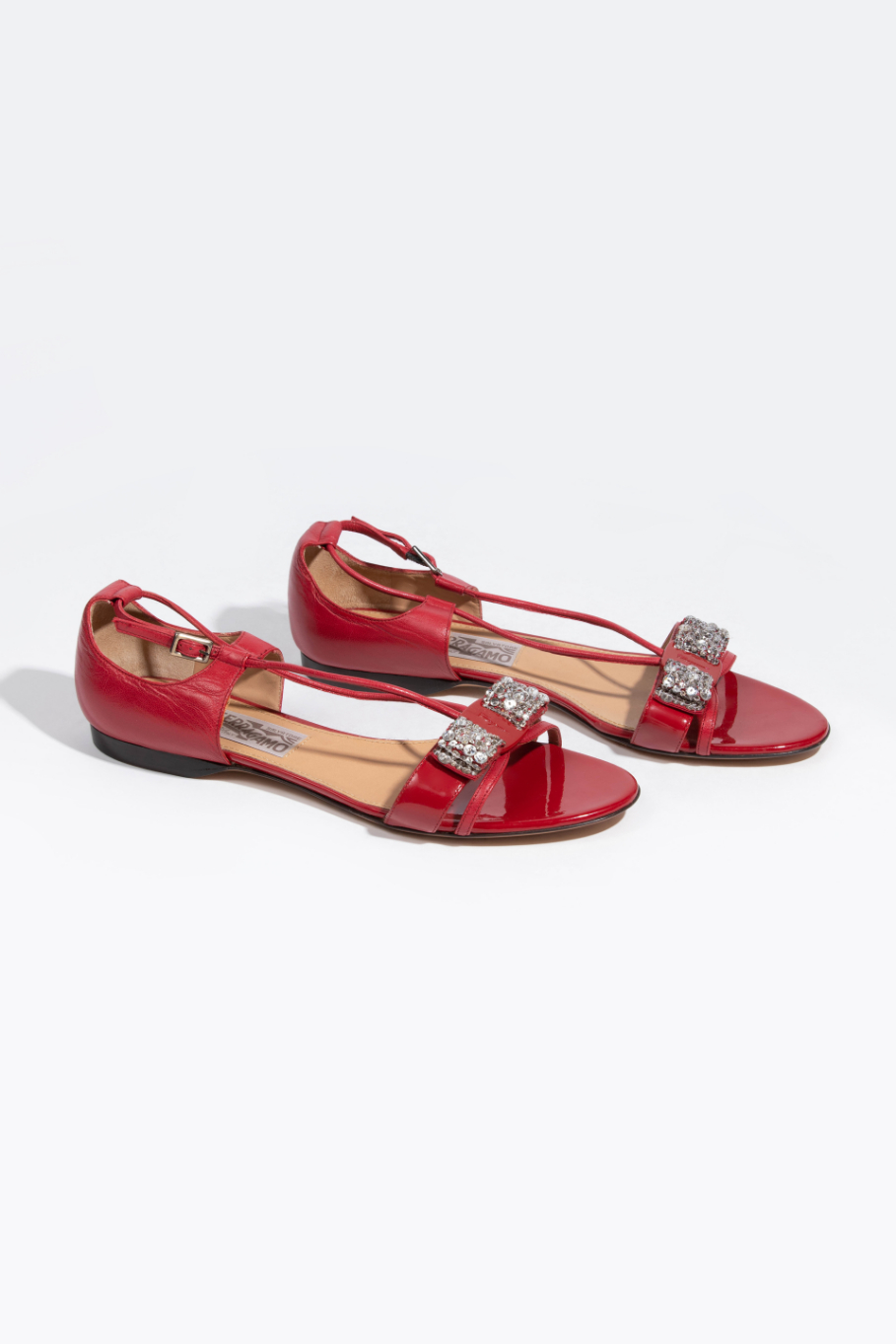 

Salvatore Ferragamo Bahamy Crystal Embellished Sandals