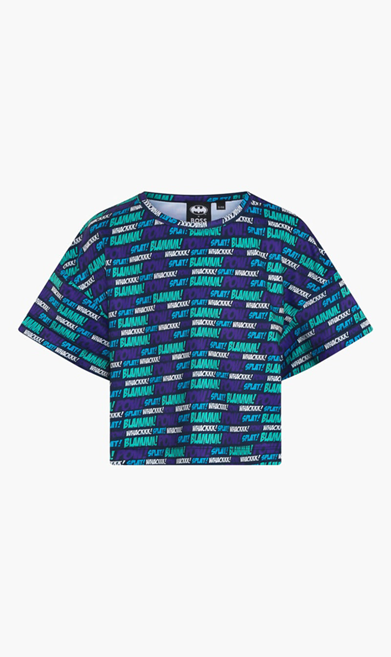 

Hugo Boss Blue T-shirt Comics Allover for Girls | The Deal Outlet