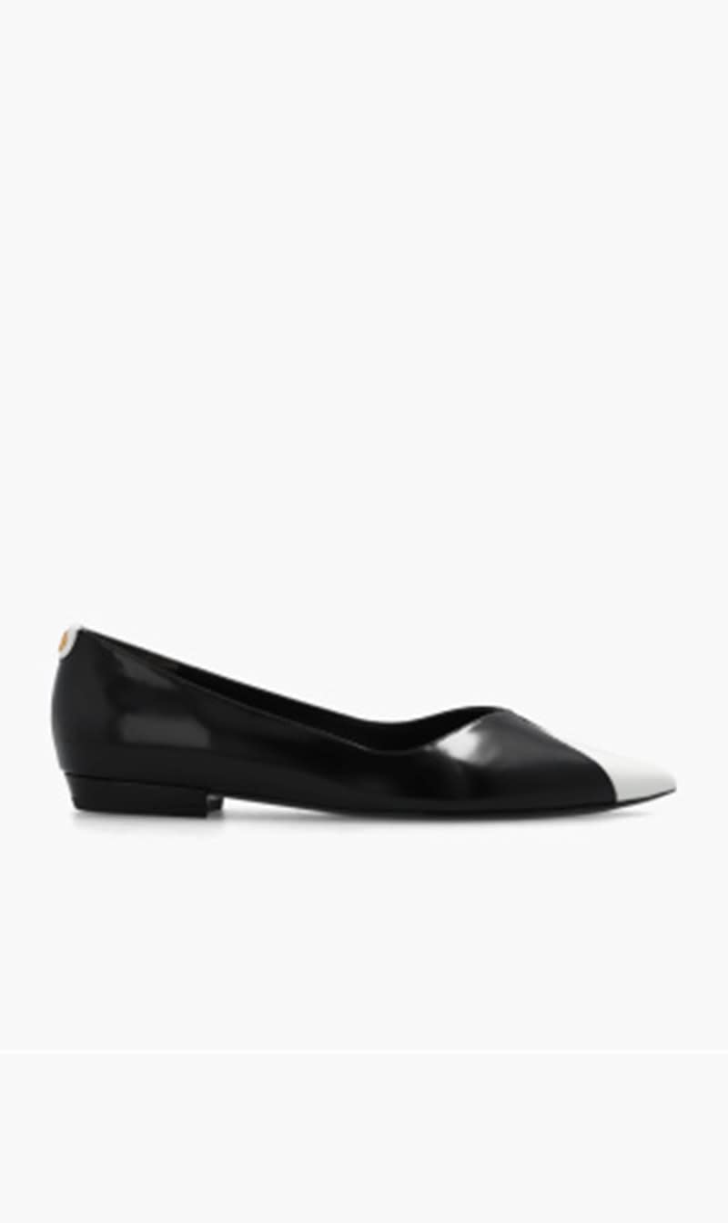 

Tory Burch Black Triangle Pointed Flat for Women | The Deal Outlet