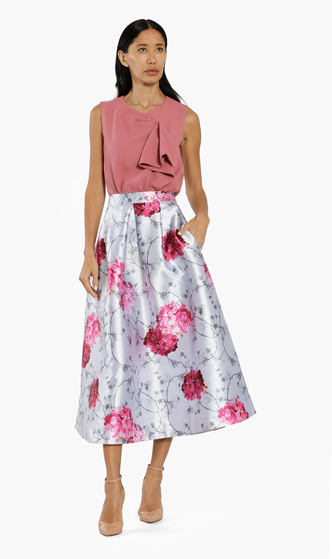 

Ted Baker Cyenna Babylon Pleat Midi Skirt