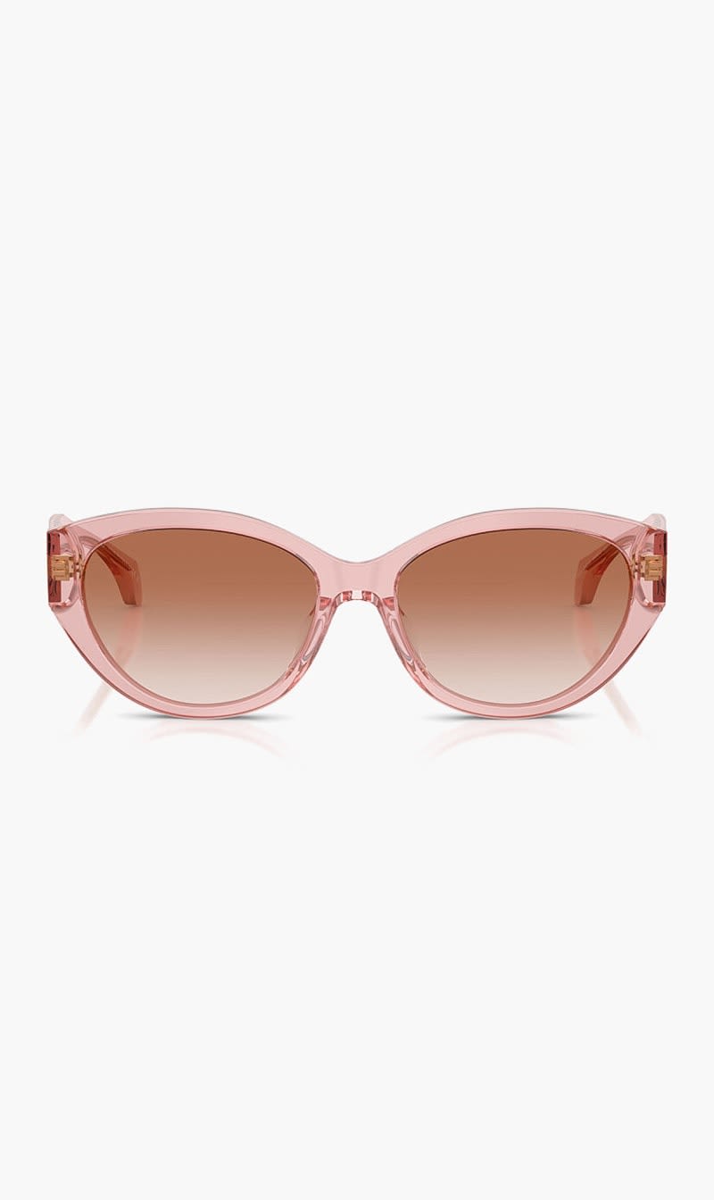 Pink Versace White Oval Sunglasses for Women