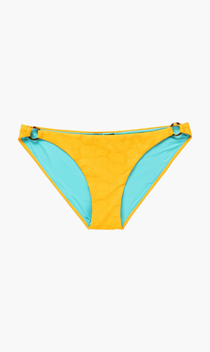 Fine Turtle Shell Bikini Bottom, Yellow