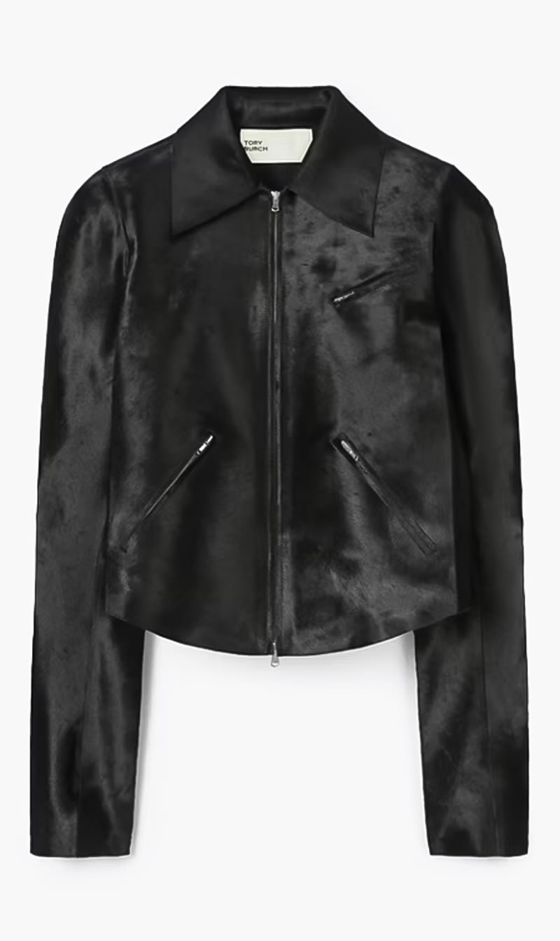 

Tory Burch Black Calfhair Jacket for Women | The Deal Outlet